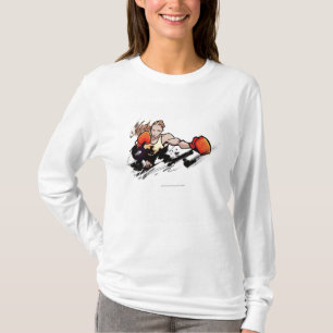 Camiseta Guante de boxeo de la mujer que lleva
