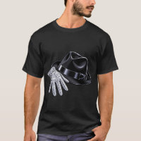 Guante de diamantes brillantes y sombrero fedora P