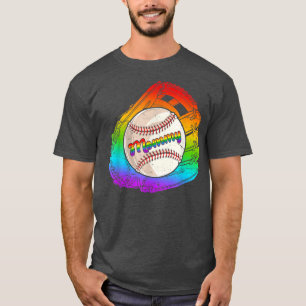 Camiseta Guantes de Béisbol Mami Game Day Orgullo LGBT Mes 