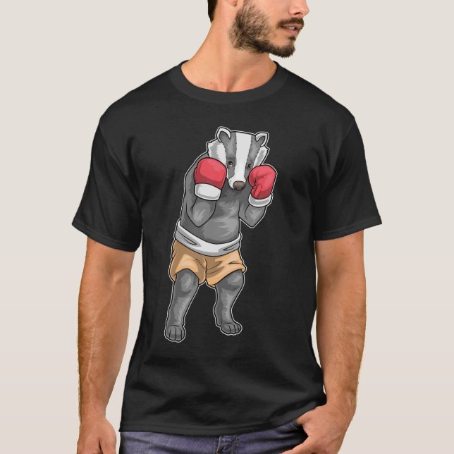 Camiseta Guantes de boxeo Badger Boxer Boxing Boxing (Anverso)