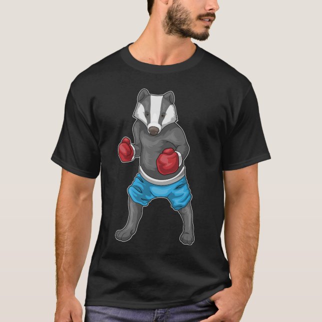 Camiseta Guantes de boxeo Badger Boxer Boxing Boxing (Anverso)