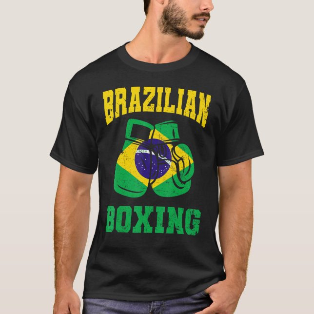 Camiseta Guantes de boxeo brasileños orgullo masculino (Anverso)
