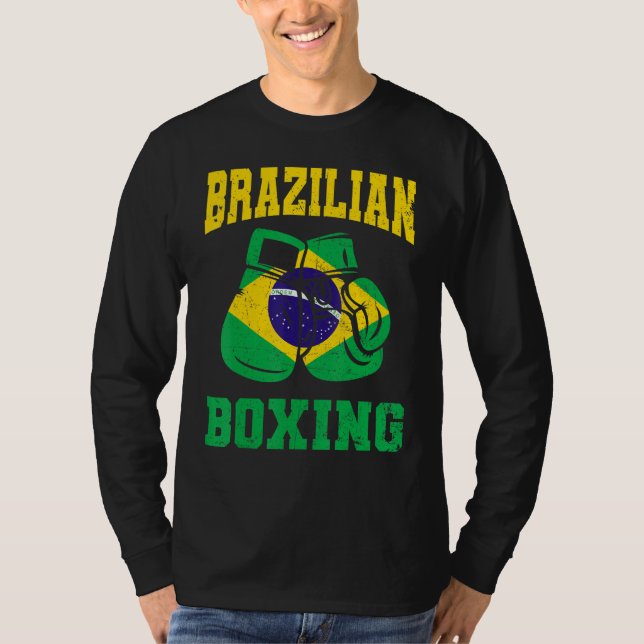 Camiseta Guantes de boxeo brasileños orgullo masculino (Anverso)