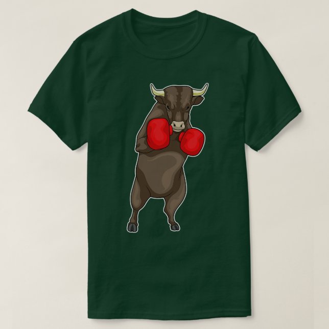 Camiseta Guantes de boxeo Bull Boxer (Diseño del anverso)