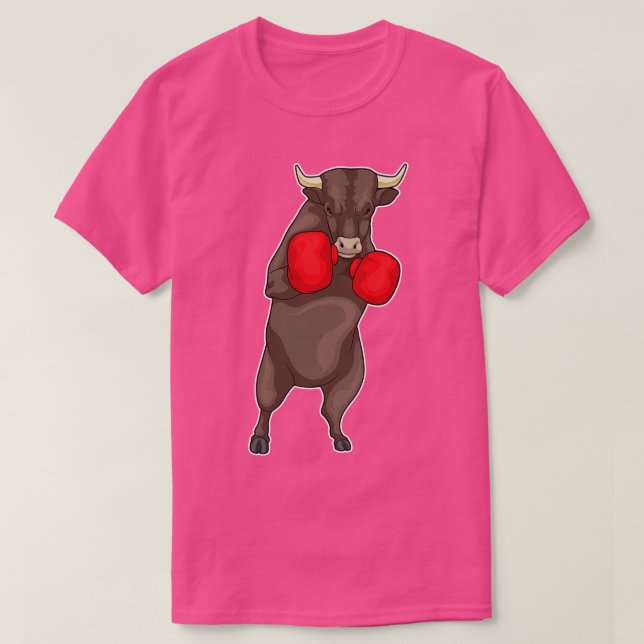Camiseta Guantes de boxeo Bull Boxer (Diseño del anverso)