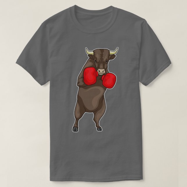 Camiseta Guantes de boxeo Bull Boxer (Diseño del anverso)