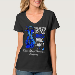 Camiseta Guantes de boxeo Cinta azul Prevención del abuso i