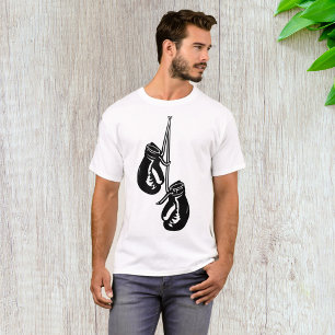 Camiseta Guantes de boxeo colgantes vintage luchador retro