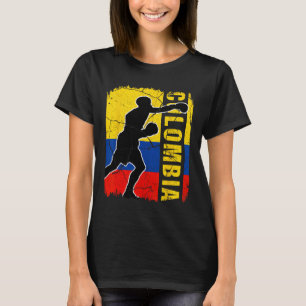 Camiseta Guantes de boxeo colombianos con bandera de Colomb