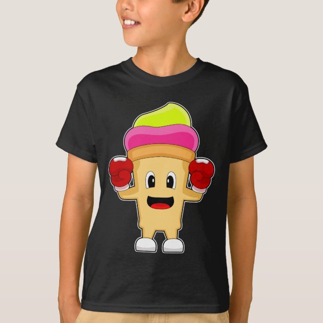 Camiseta Guantes de boxeo con helado Boxeo (Anverso)