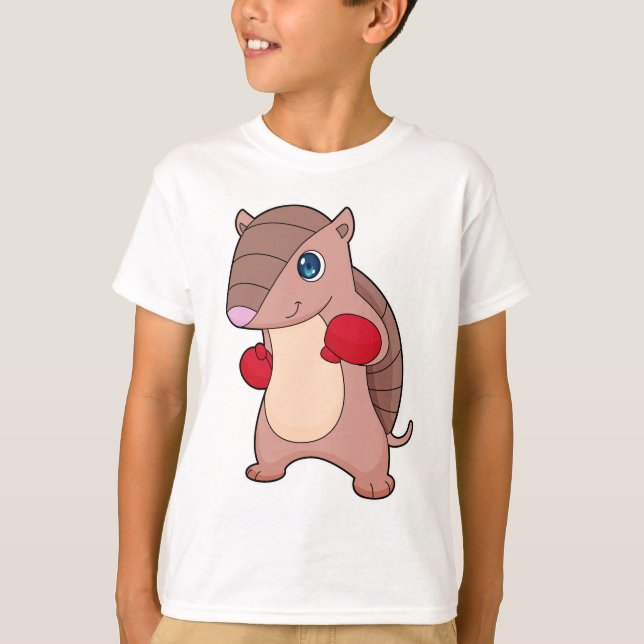 Camiseta Guantes de boxeo de boxeo de Armadillo (Anverso)