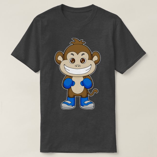 Camiseta Guantes de boxeo de boxeo de mono (Diseño del anverso)