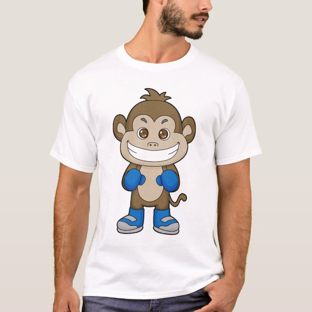 Camiseta Guantes de boxeo de boxeo de mono (Anverso)