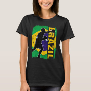 Camiseta Guantes de boxeo de Brasil con bandera de Brasil