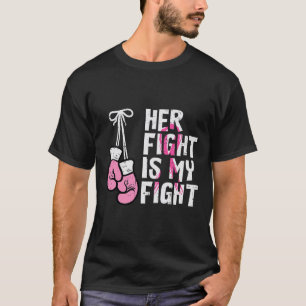 Camiseta Guantes de boxeo de cáncer en su lucha contra las