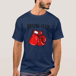 Camiseta Guantes De Boxeo De Club Vintage Para Equipo De Bo