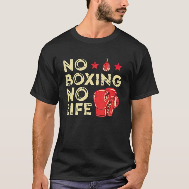 Camiseta Guantes de boxeo de época Bolsas de punzonado No B (Anverso)