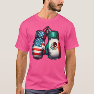 Camiseta Guantes De Boxeo De Estilo Vintage Con F Mexicano