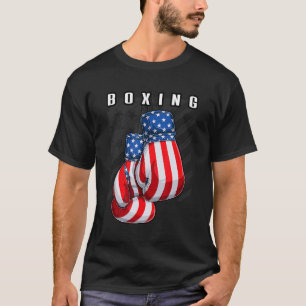 Camiseta Guantes de boxeo de la bandera estadounidense de E