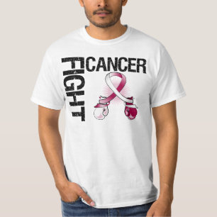 Camiseta Guantes de boxeo de la lucha del cáncer de