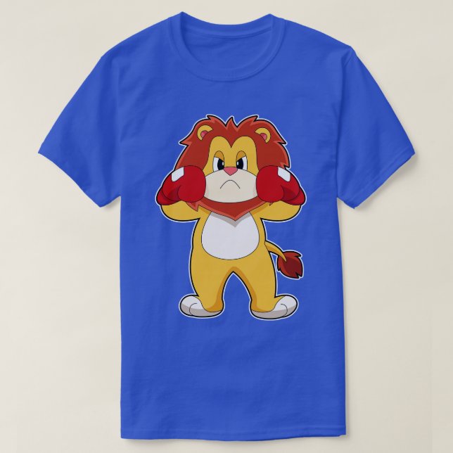 Camiseta Guantes de boxeo de león (Diseño del anverso)