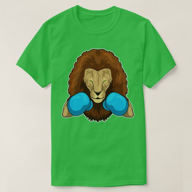 Camiseta Guantes de boxeo de león 2 (Diseño del anverso)