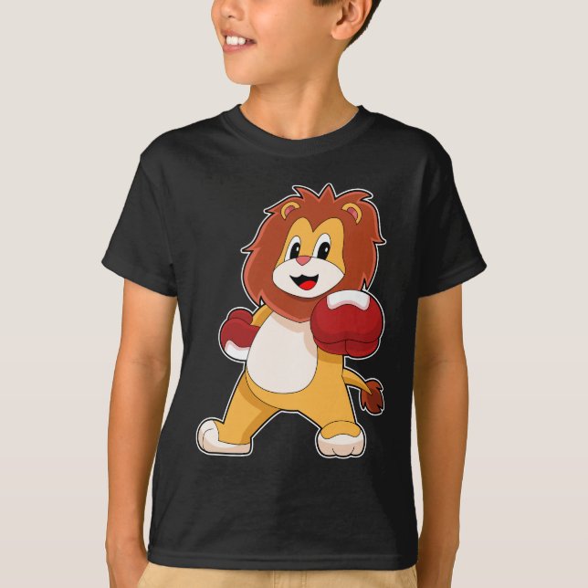 Camiseta Guantes de boxeo de león Boxeo (Anverso)