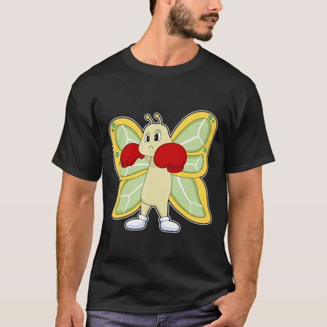 Camiseta Guantes de boxeo de mariposa (Anverso)