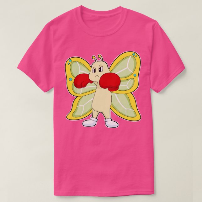 Camiseta Guantes de boxeo de mariposa (Diseño del anverso)