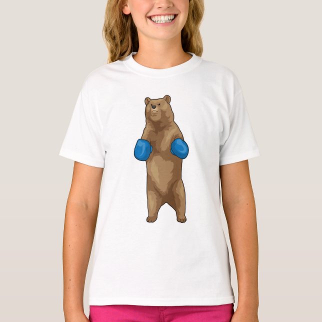 Camiseta Guantes de boxeo de oso (Anverso)