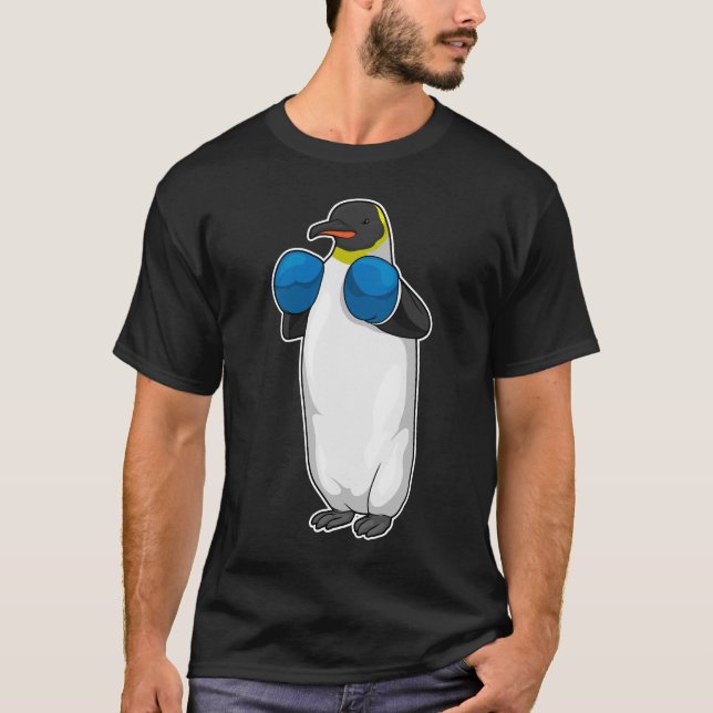 Camiseta Guantes de boxeo de pingüino (Anverso)