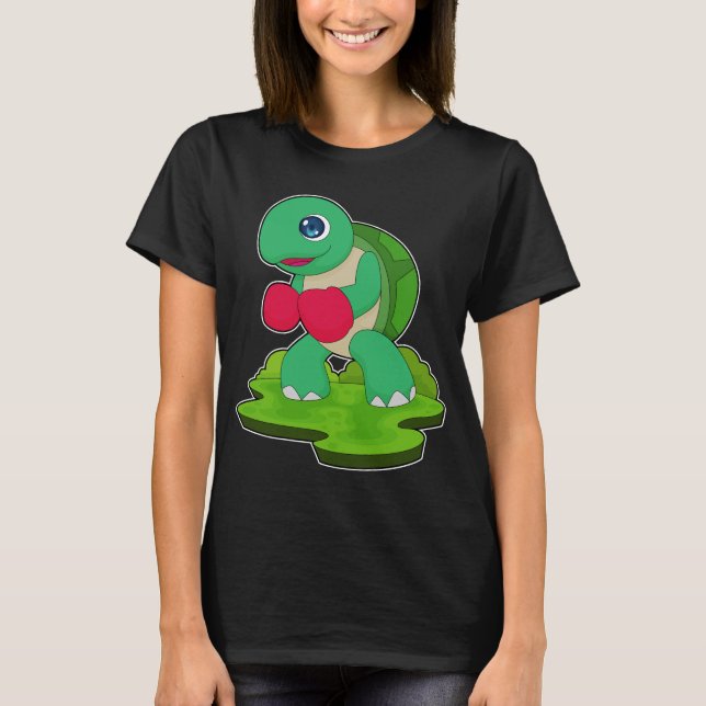 Camiseta Guantes de boxeo de tortuga Boxeo (Anverso)