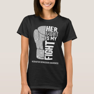 Camiseta Guantes de Boxeo Depresión Postparto Guerrera