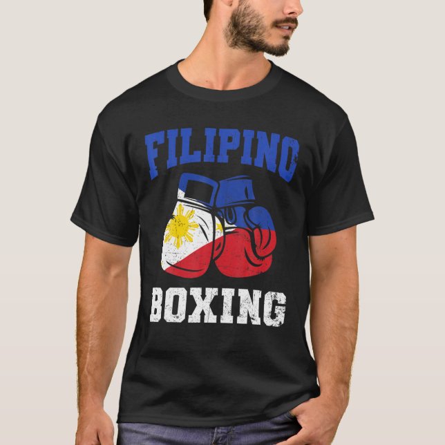 Camiseta Guantes de boxeo filipinos hombres de regalo del o (Anverso)