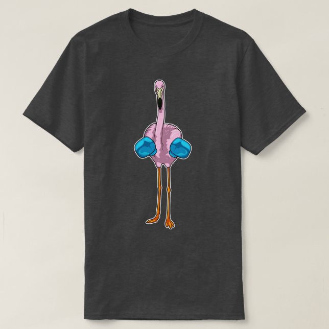 Camiseta Guantes de boxeo Flamingo Boxer (Diseño del anverso)