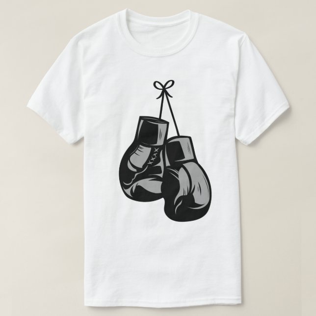 Camiseta guantes de boxeo grandes (Diseño del anverso)