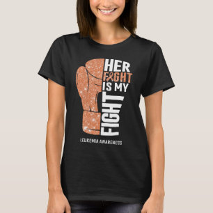 Camiseta Guantes de Boxeo Guerrero de la Leucemia