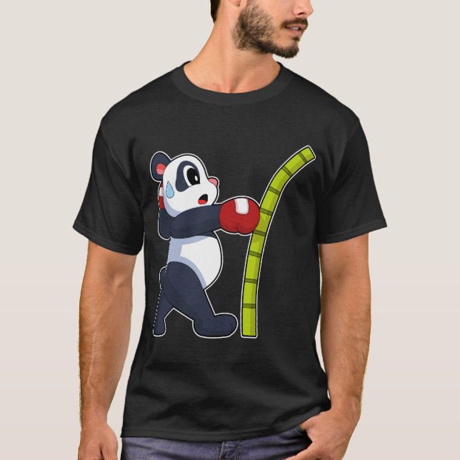 Camiseta Guantes de boxeo Panda Boxer (Anverso)
