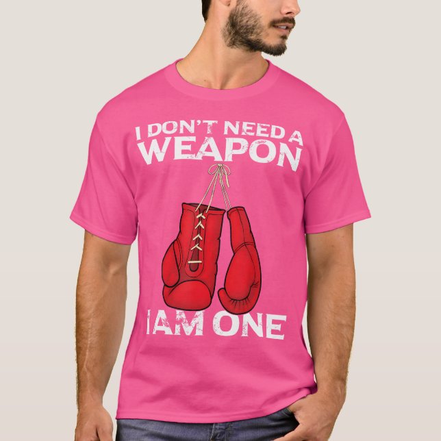 Camiseta Guantes De Boxeo Que No Necesito Un Boxeador De Co (Anverso)
