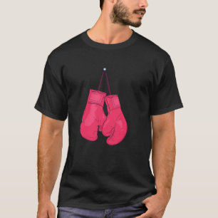 Camiseta Guantes de Boxeo Rojos de Amor Retro Vintage para 