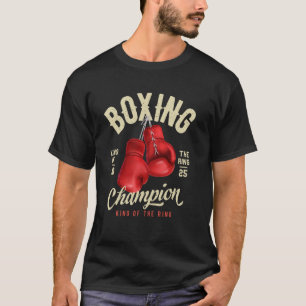Camiseta Guantes de boxer de estilo retro vintage Rey del a