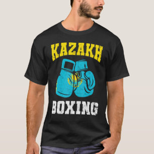Camiseta Guantes kazajos de boxeo Kazajistán orgullo por la