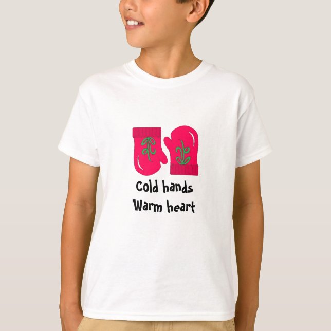 Camiseta Guantes Navideños Rojos (Anverso)