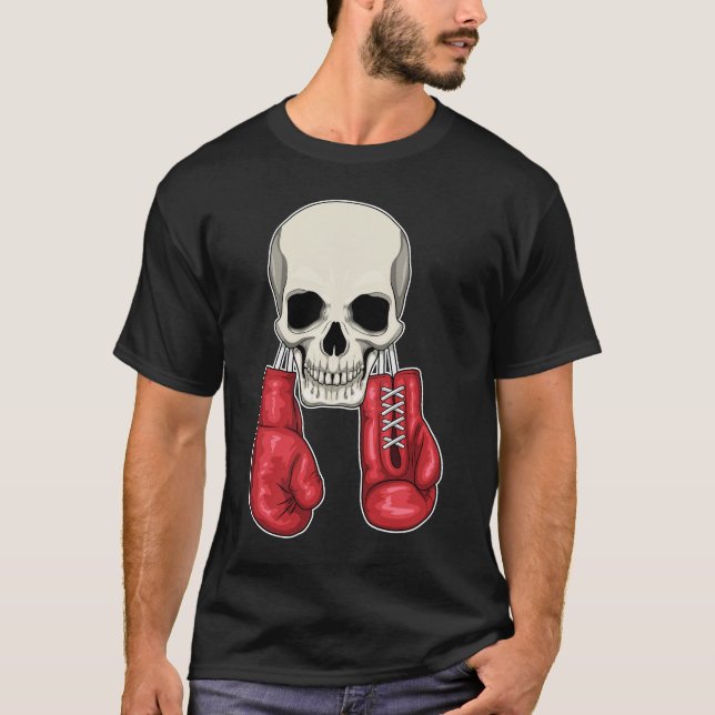 Camiseta Guantes Skull Boxing Boxing (Anverso)