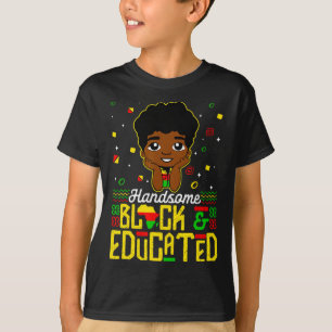 Camiseta Guapo negro educado niños de historia negra Ju