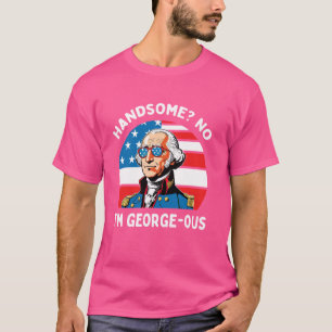 Camiseta Guapo No soy Georgeous 4 de julio de 1776 George