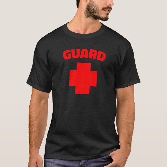Camiseta Guard Costume Lifeguarding Uniform Guard Worker Un (Anverso)