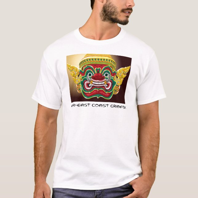 Camiseta Guarda tailandés del templo de los yacs (Anverso)