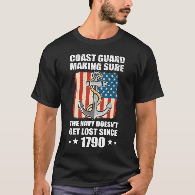 Camiseta Guardacostas de EE. UU. Asegurándose de que la Mar (Anverso)