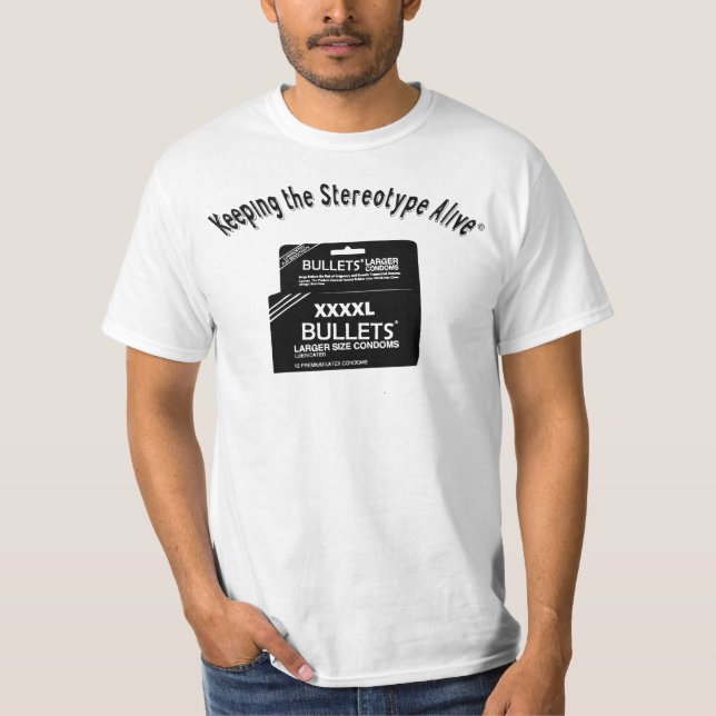 Camiseta Guardando el vivo estereotipado - (Anverso)